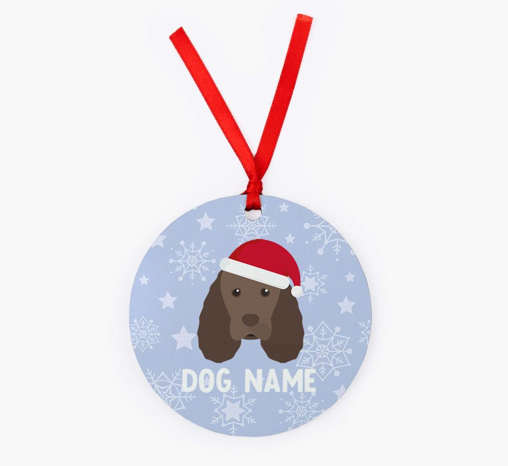 Snowflake: Personalized {breedFullName} Christmas Decoration