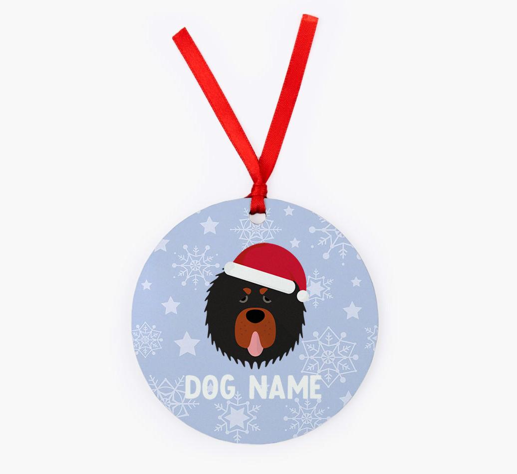 Snowflake: Personalized {breedFullName} Christmas Decoration