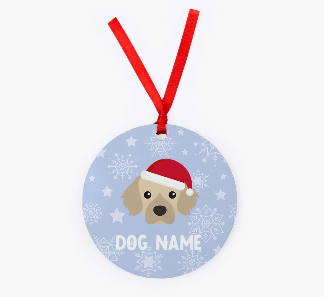 Snowflake: Personalized {breedFullName} Christmas Decoration