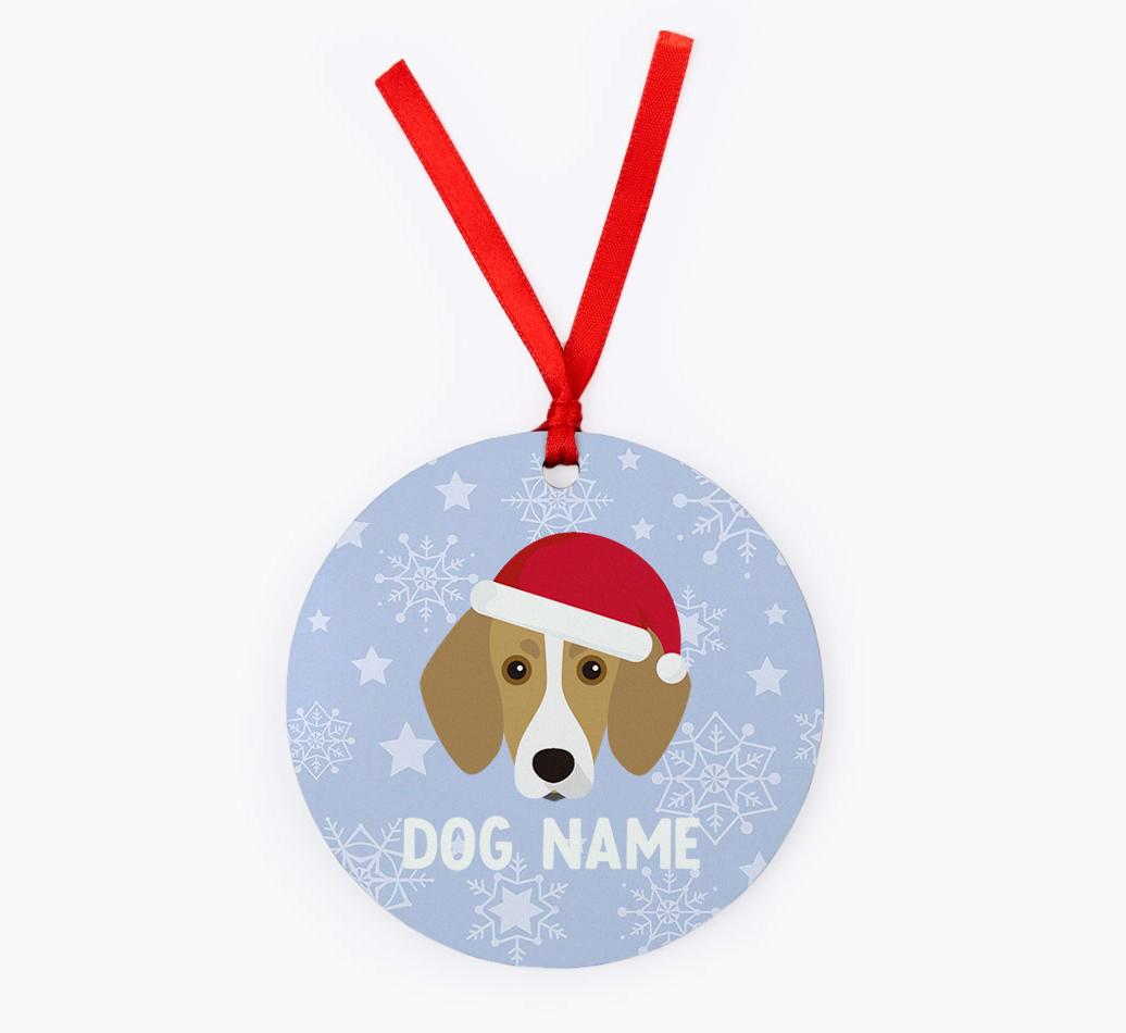 Snowflake: Personalized {breedFullName} Christmas Decoration