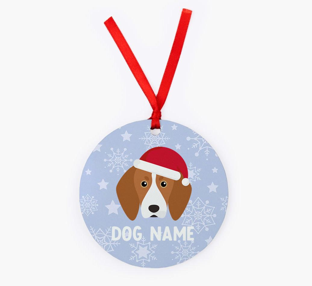 Snowflake: Personalized {breedFullName} Christmas Decoration