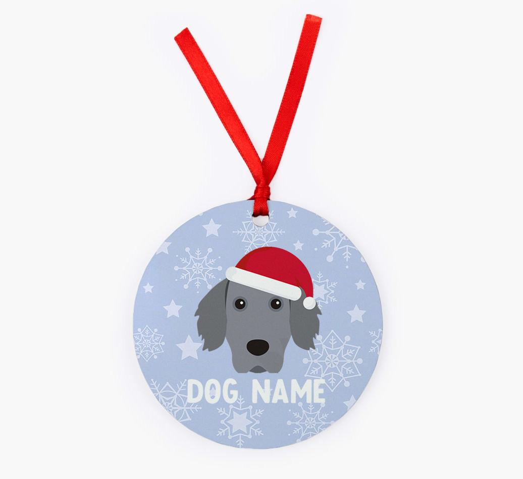 Snowflake: Personalized {breedFullName} Christmas Decoration