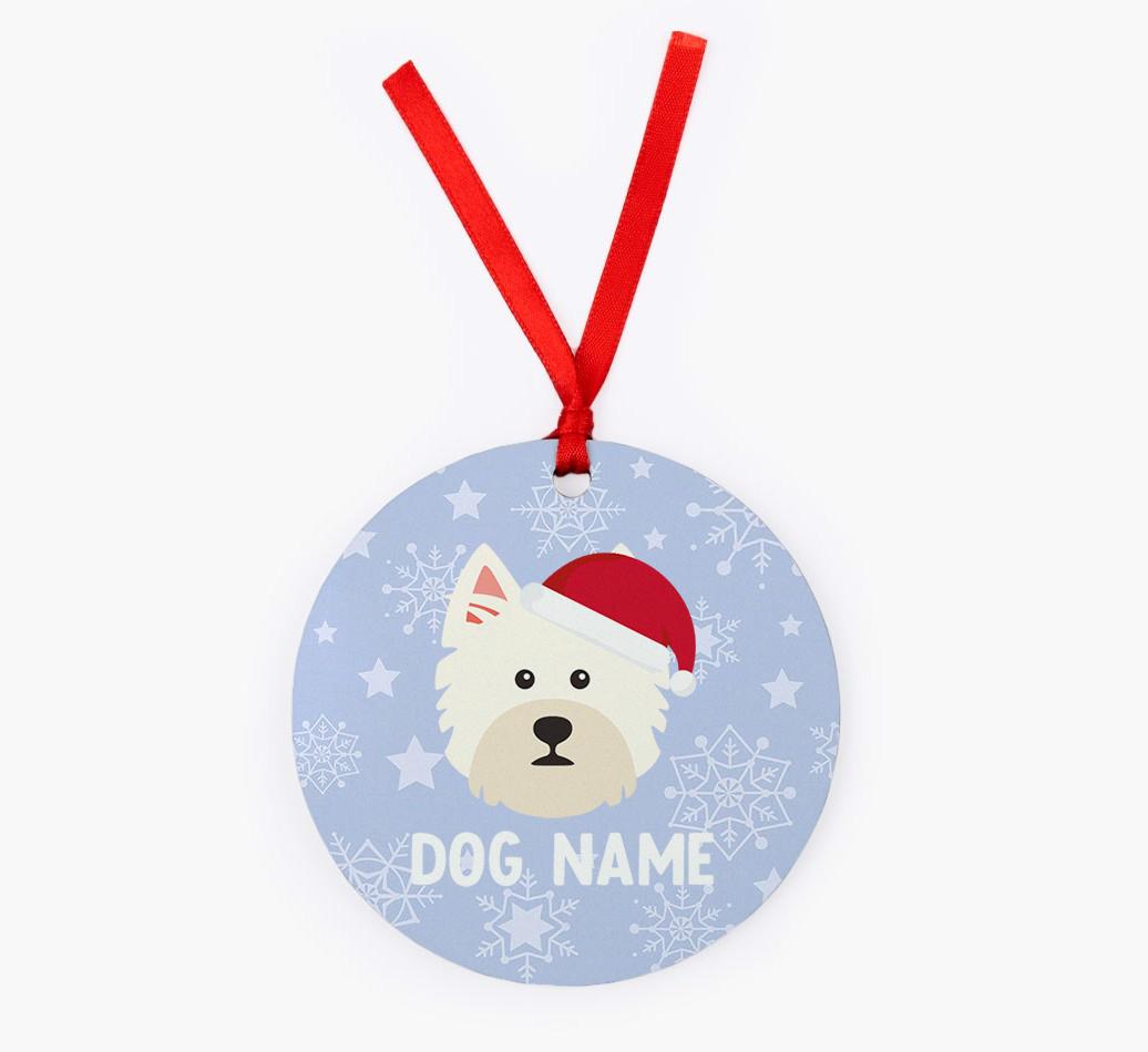 Snowflake: Personalized {breedFullName} Christmas Decoration