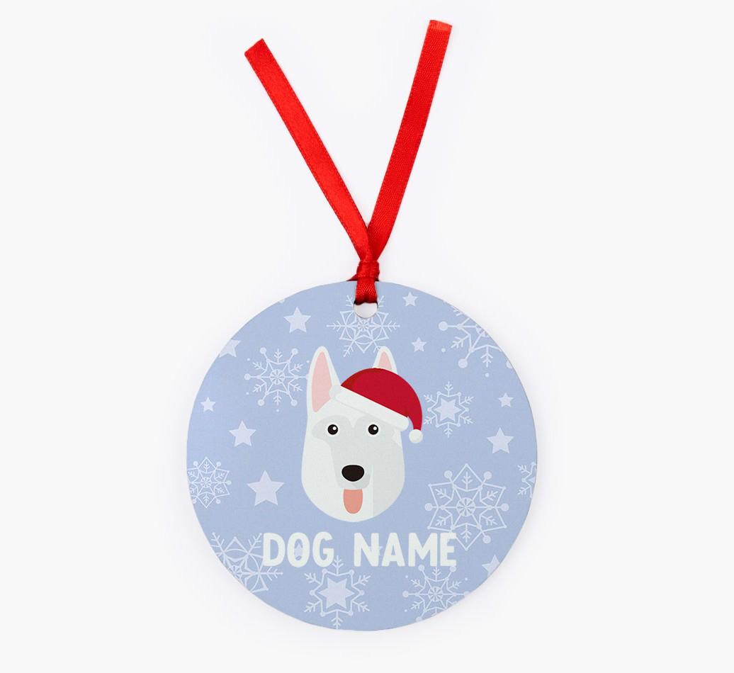 Snowflake: Personalized {breedFullName} Christmas Decoration