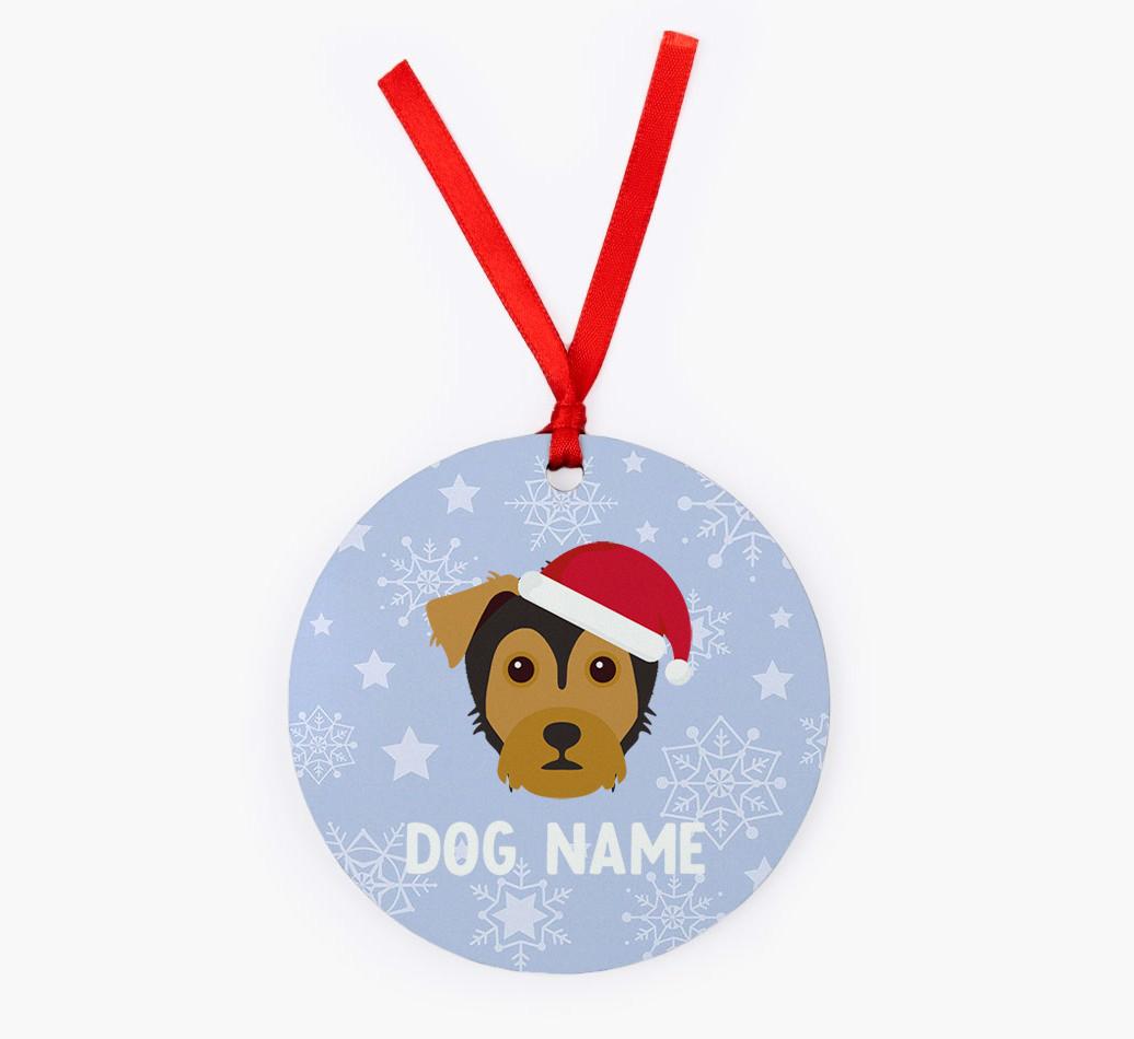 Snowflake: Personalized {breedFullName} Christmas Decoration
