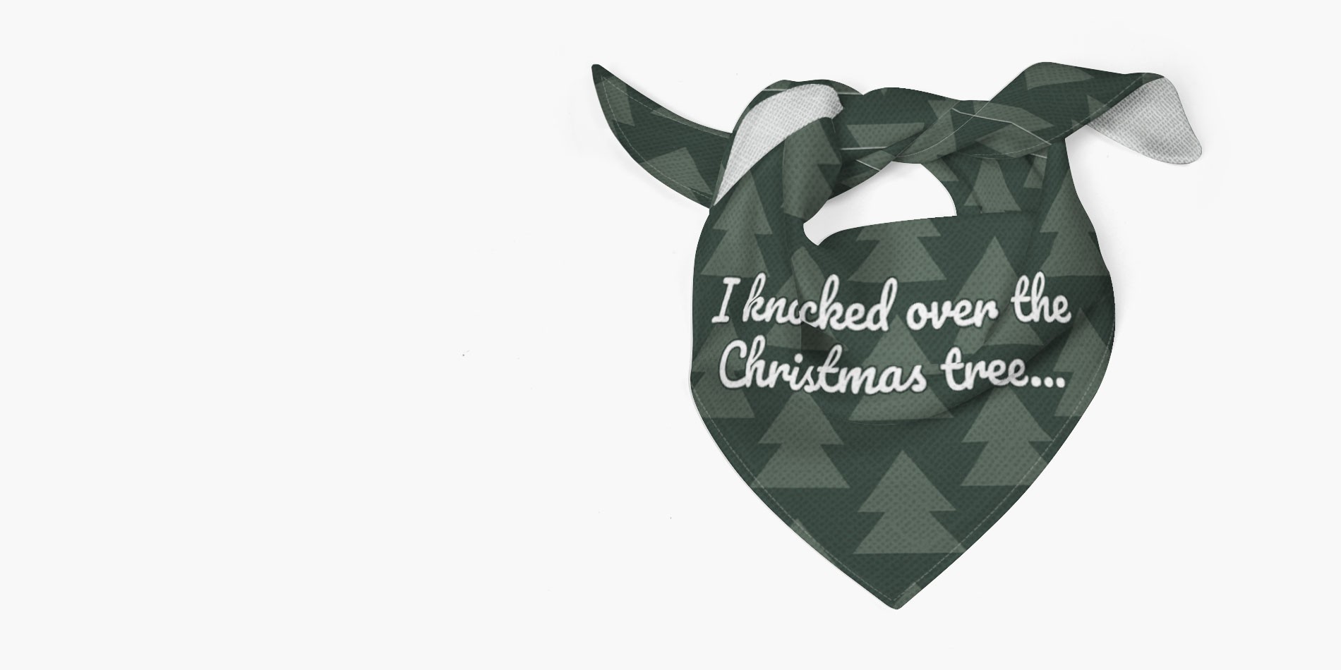 'Naughty Christmas' {breedCommonName} Bandana