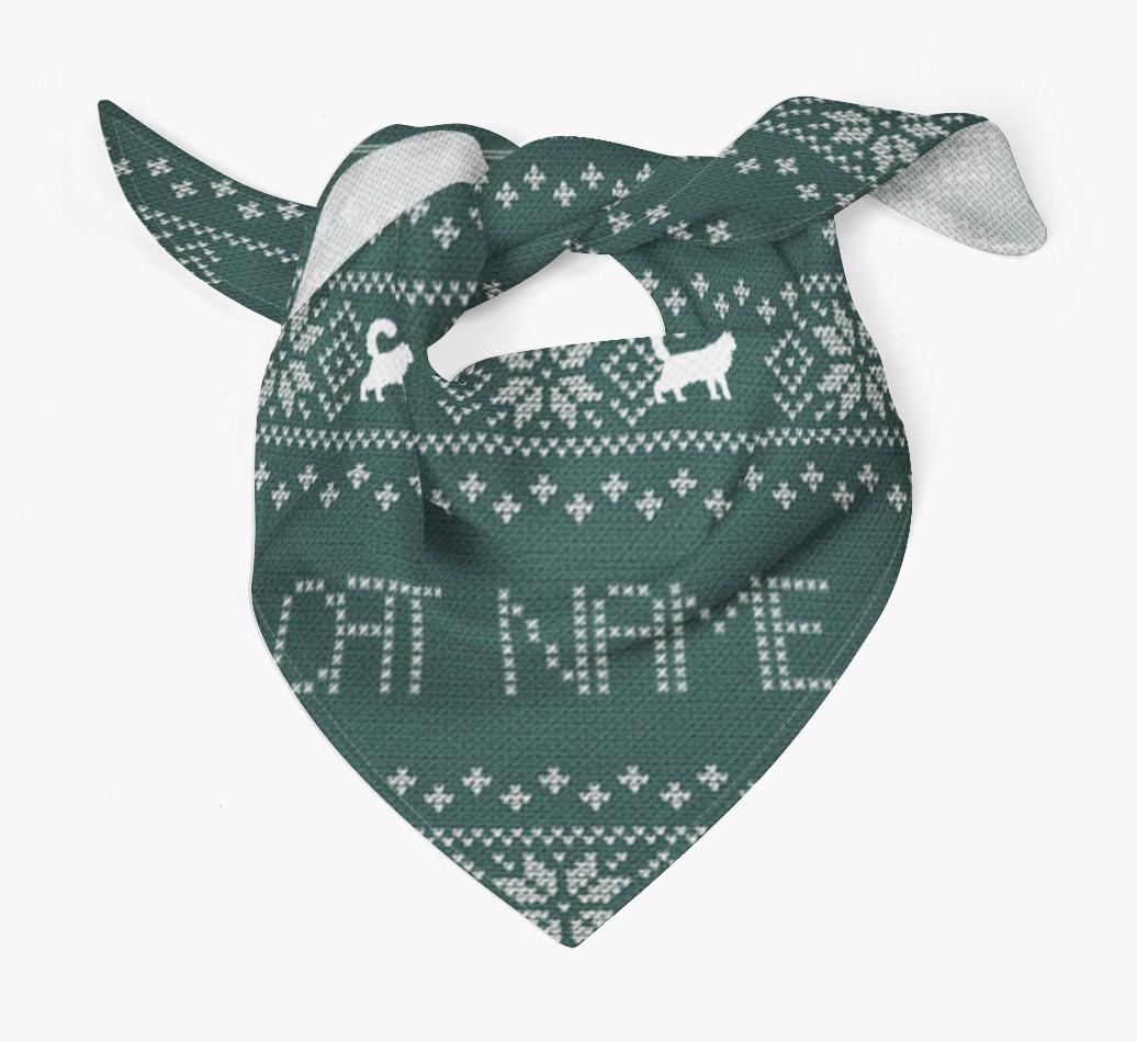 'Christmas Jumper' - Personalised {breedFullName} Bandana