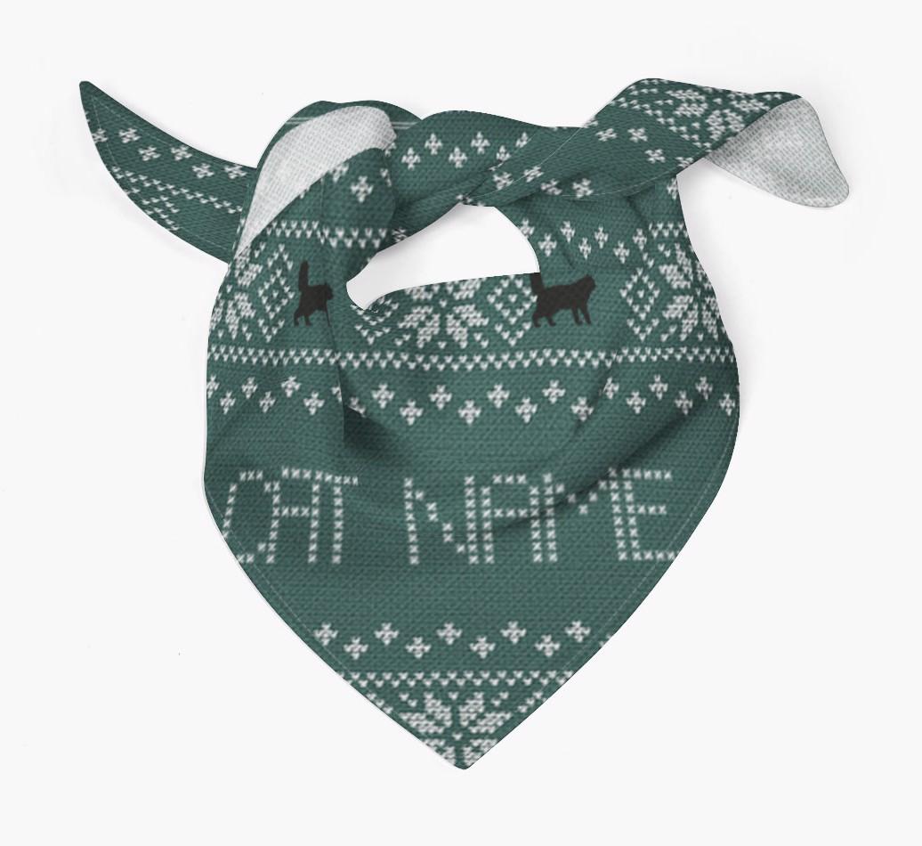 Christmas Jumper: Personalised {breedCommonName} Bandana
