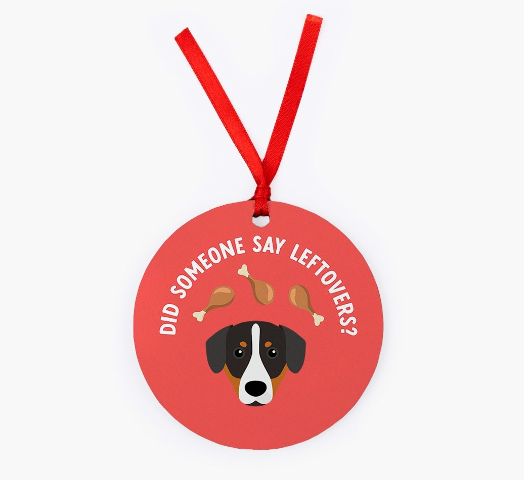 'Did Someone Say Leftovers?' - {breedFullName} Christmas Decoration