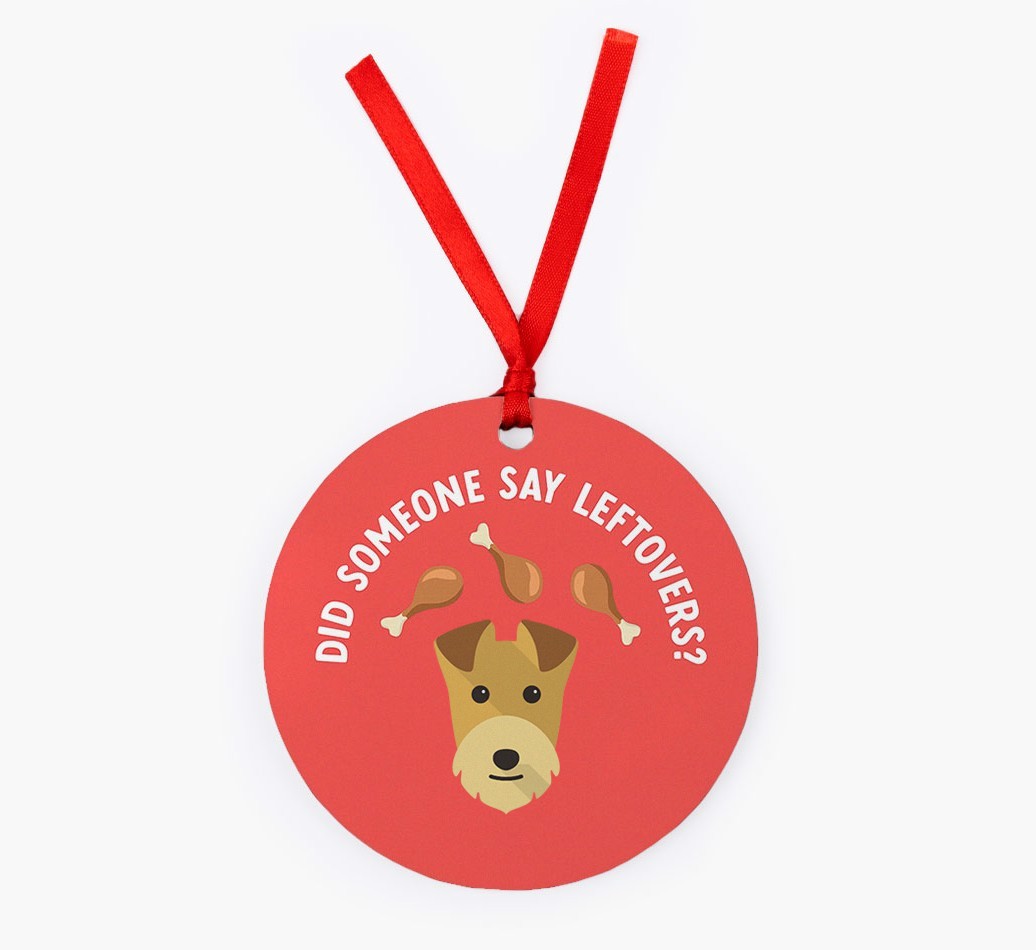 'Did Someone Say Leftovers?' - {breedFullName} Christmas Decoration