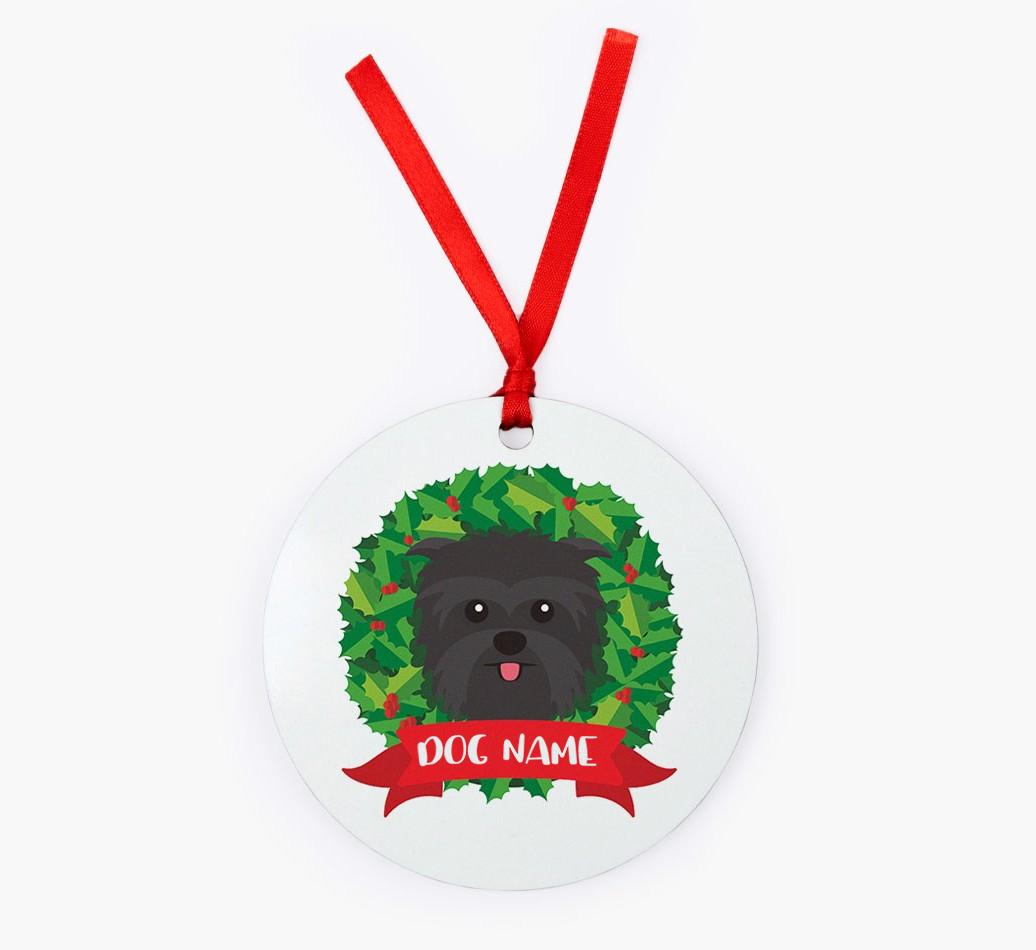 'Wreath' - Personalized {breedFullName} Christmas Decoration