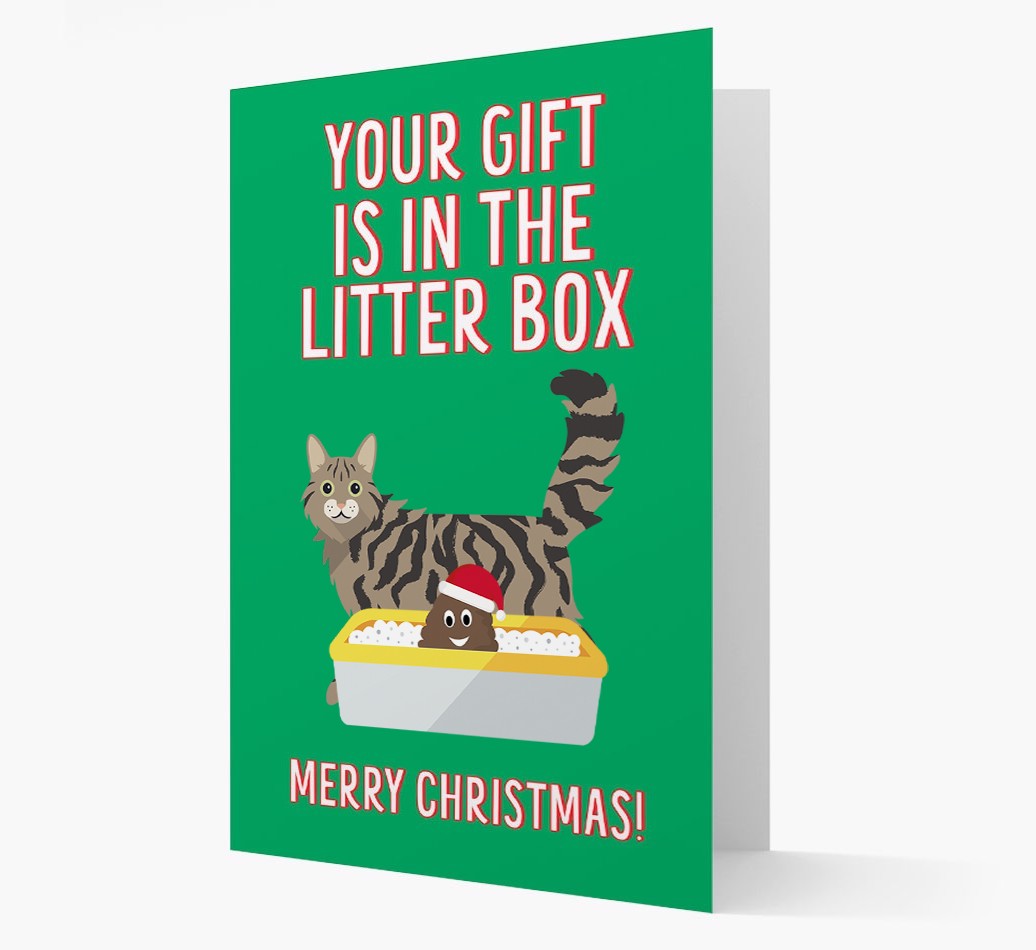'Litter Box Gift' - Personalised {breedFullName} Card