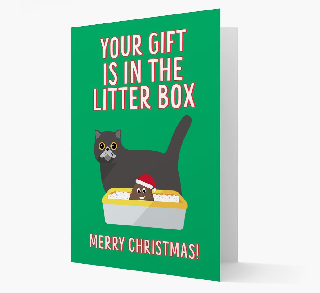 'Litter Box Gift' - Personalized {breedFullName} Card
