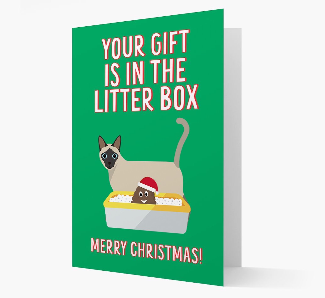'Litter Box Gift' - Personalised {breedFullName} Card