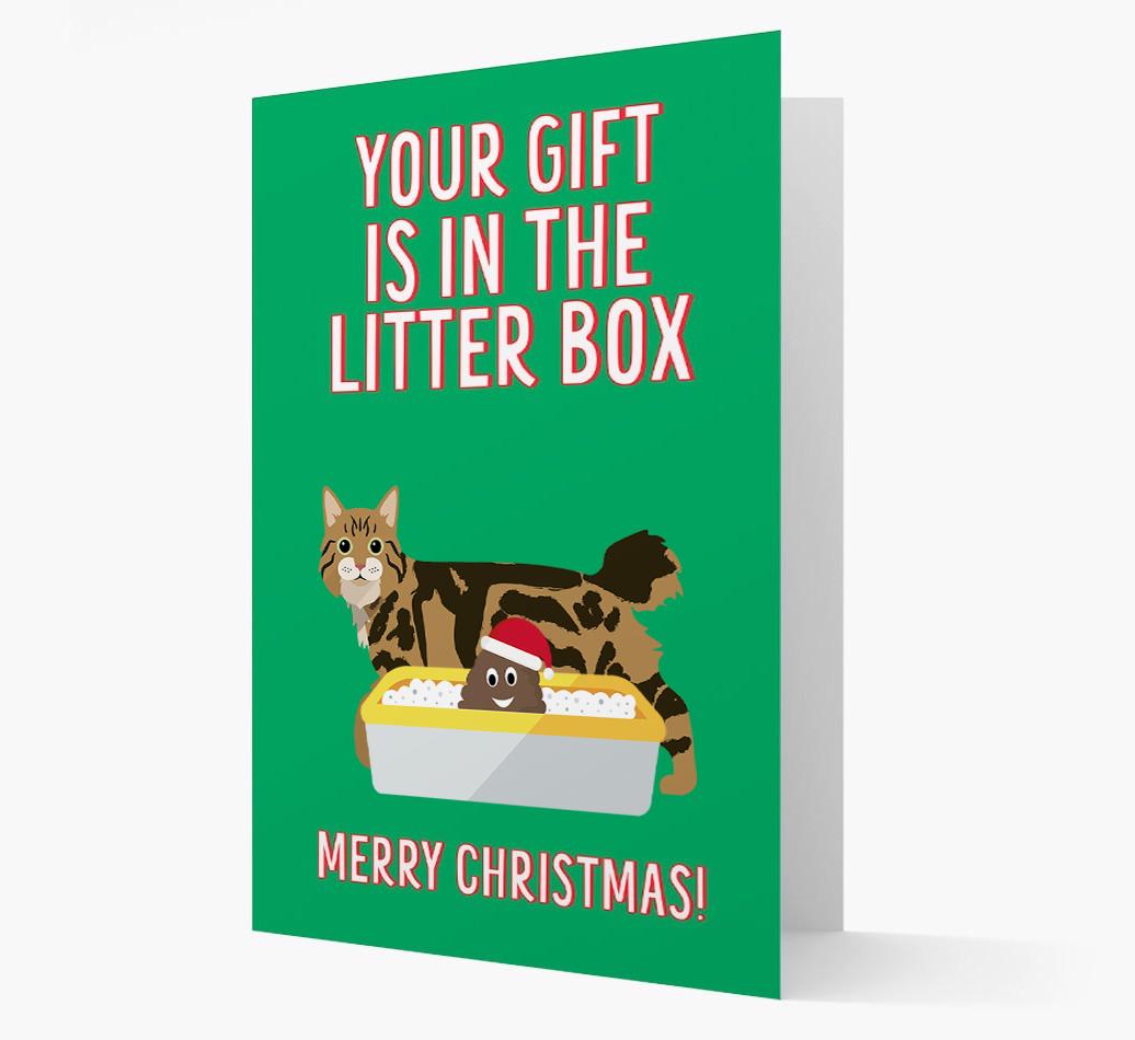 'Litter Box Gift' - Personalised {breedFullName} Card