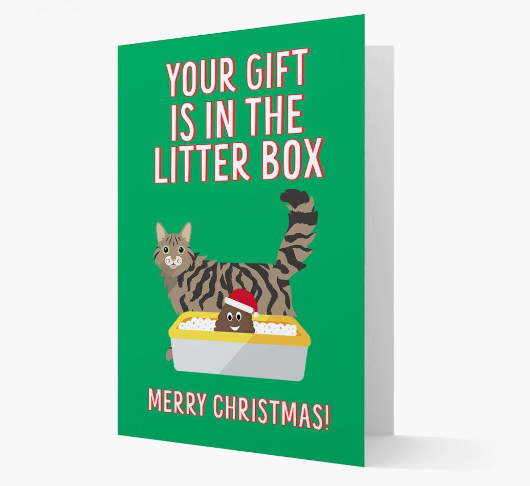'Litter Box Gift' - Personalised {breedFullName} Card