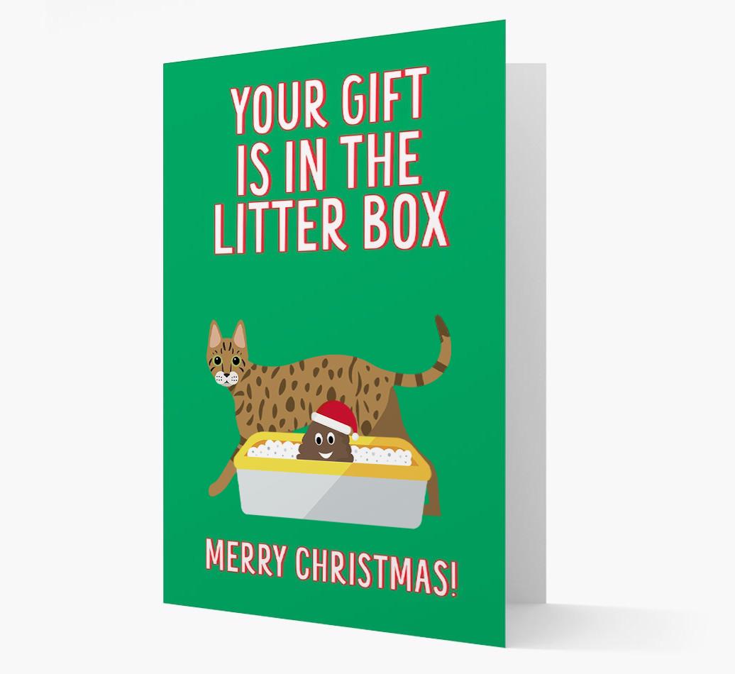 'Litter Box Gift' - Personalised {breedFullName} Card