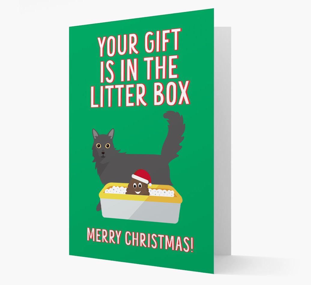 'Litter Box Gift' - Personalised {breedFullName} Card