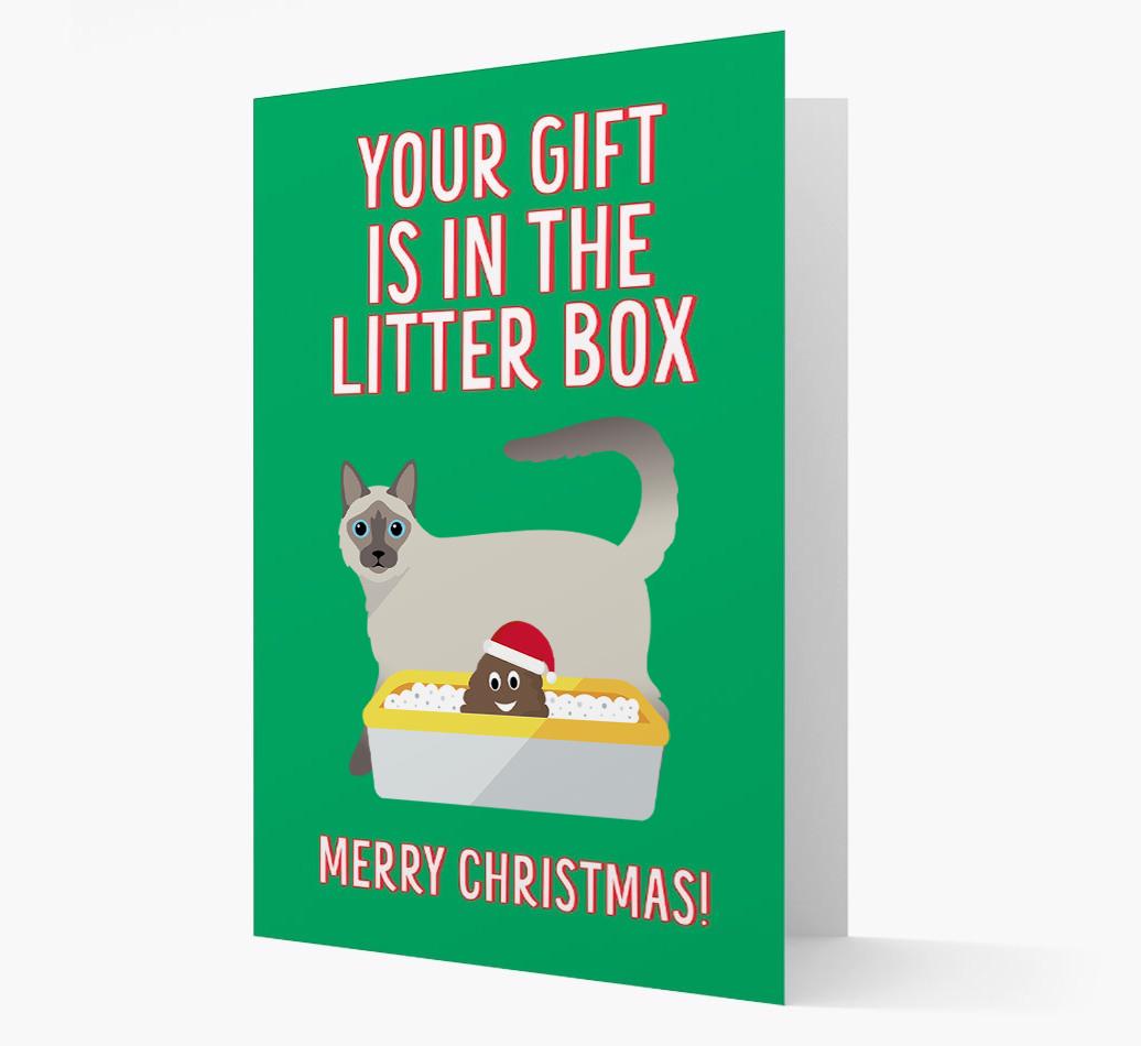 'Litter Box Gift' - Personalised {breedFullName} Card