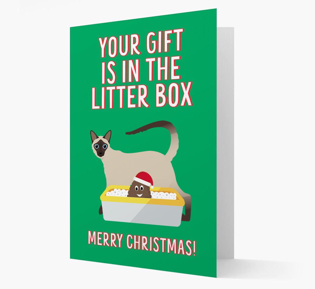 'Litter Box Gift' - Personalised {breedFullName} Card