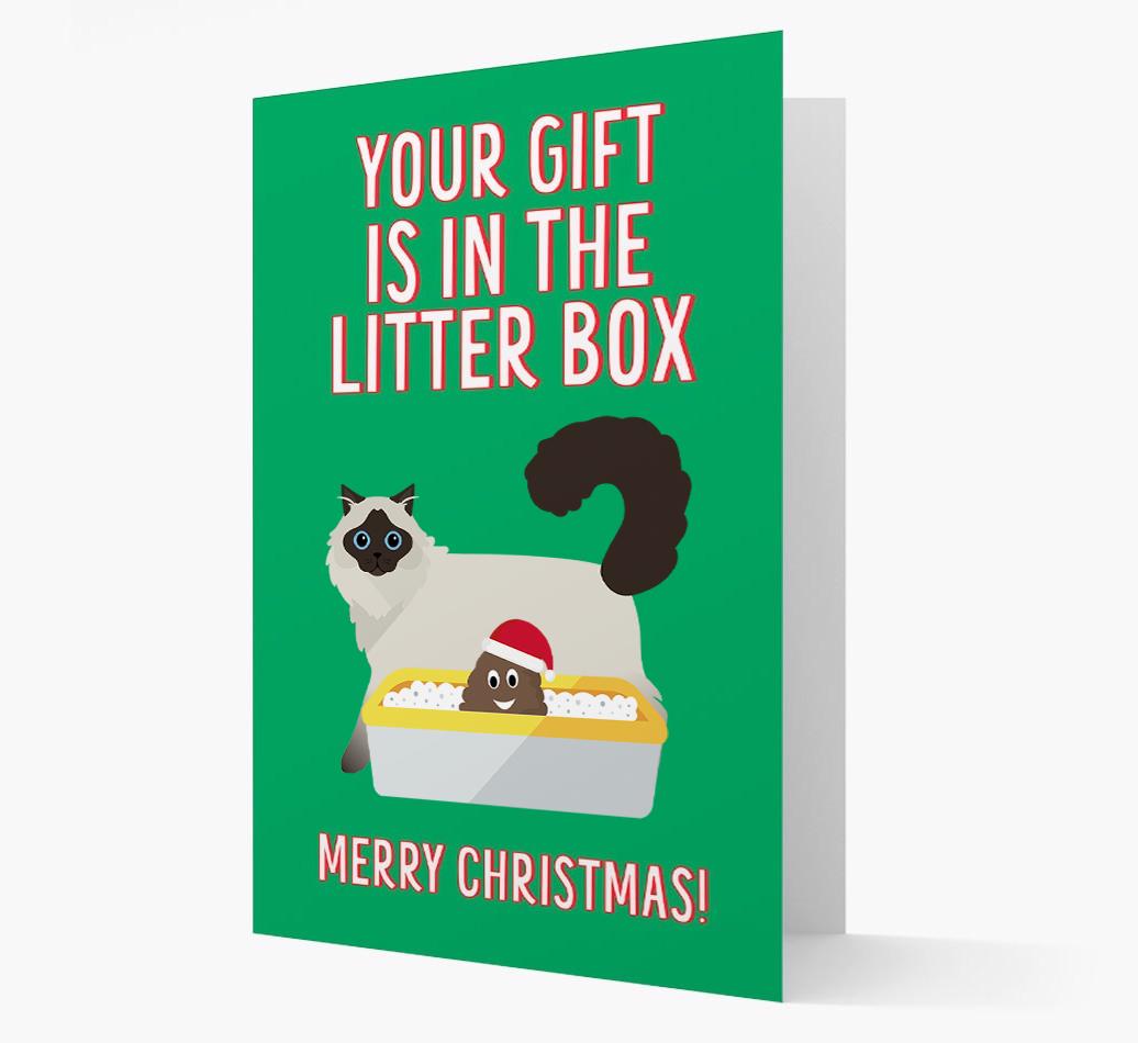 'Litter Box Gift' - Personalised {breedFullName} Card