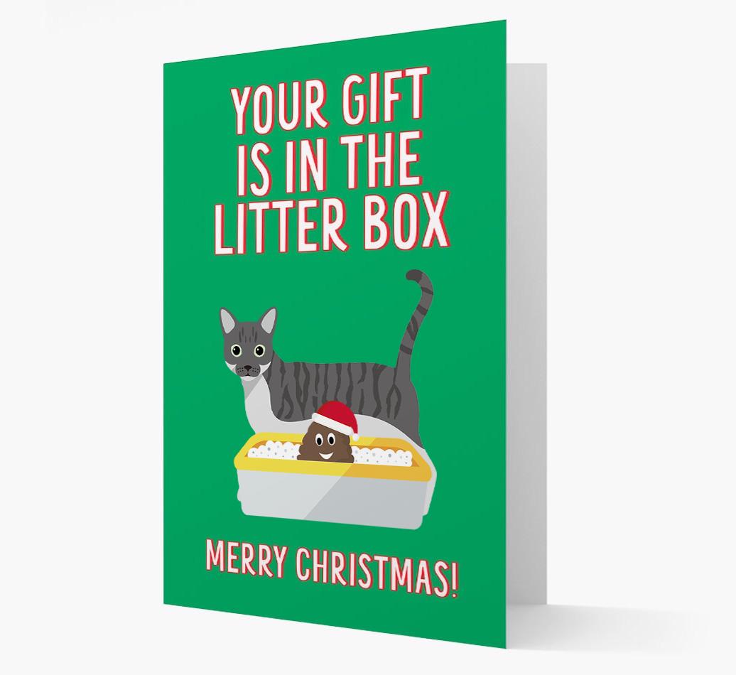 'Litter Box Gift' - Personalised {breedFullName} Card