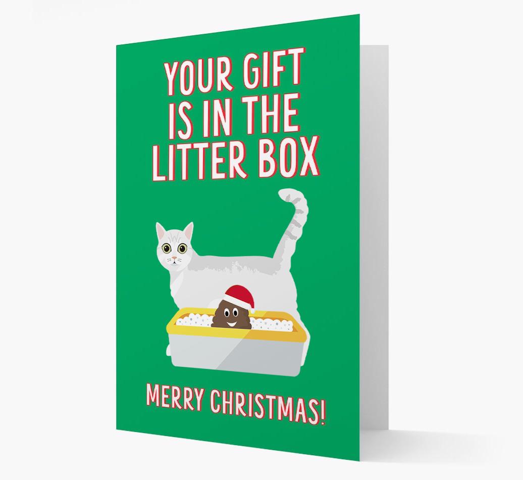 'Litter Box Gift' - Personalised {breedFullName} Card