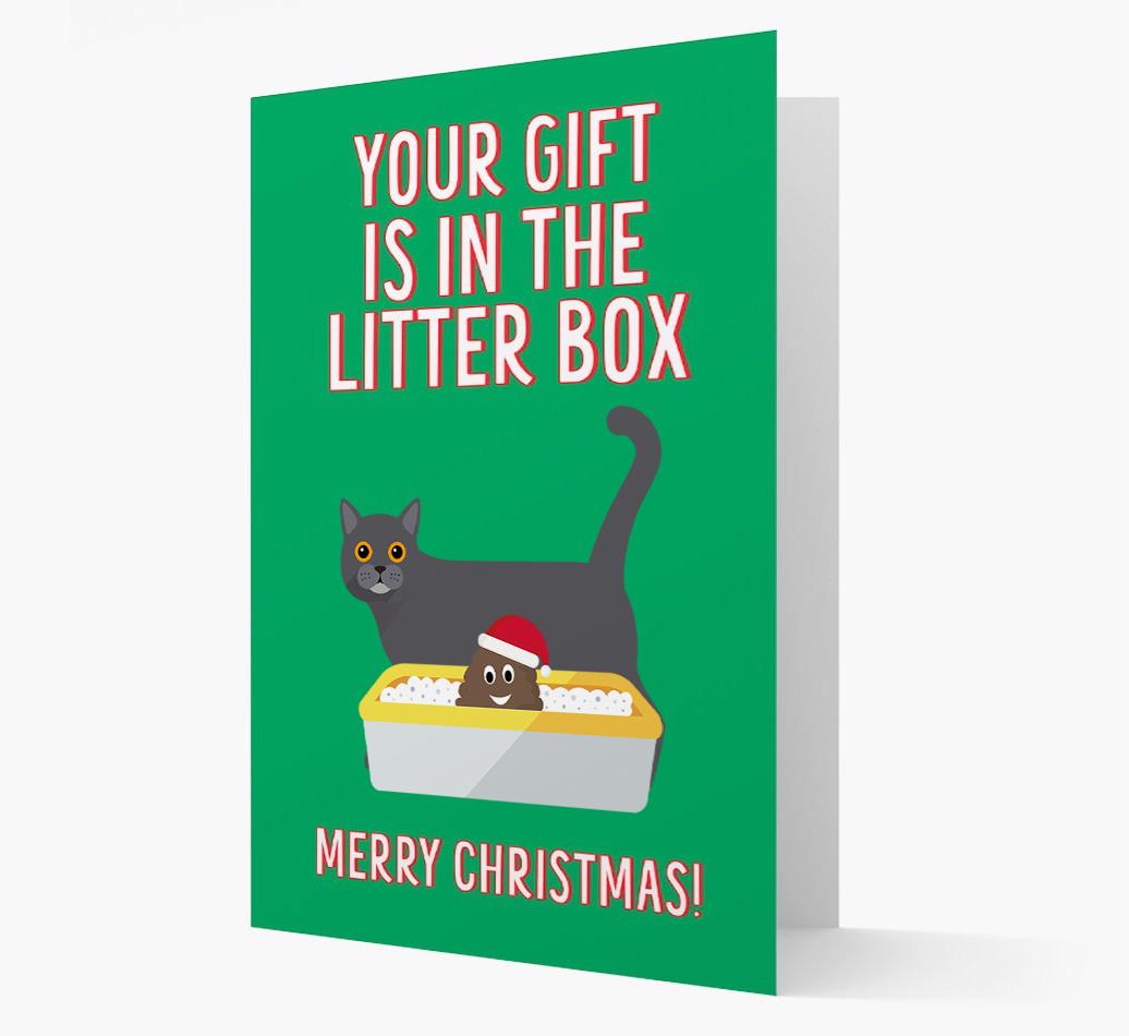 'Litter Box Gift' - Personalised {breedFullName} Card