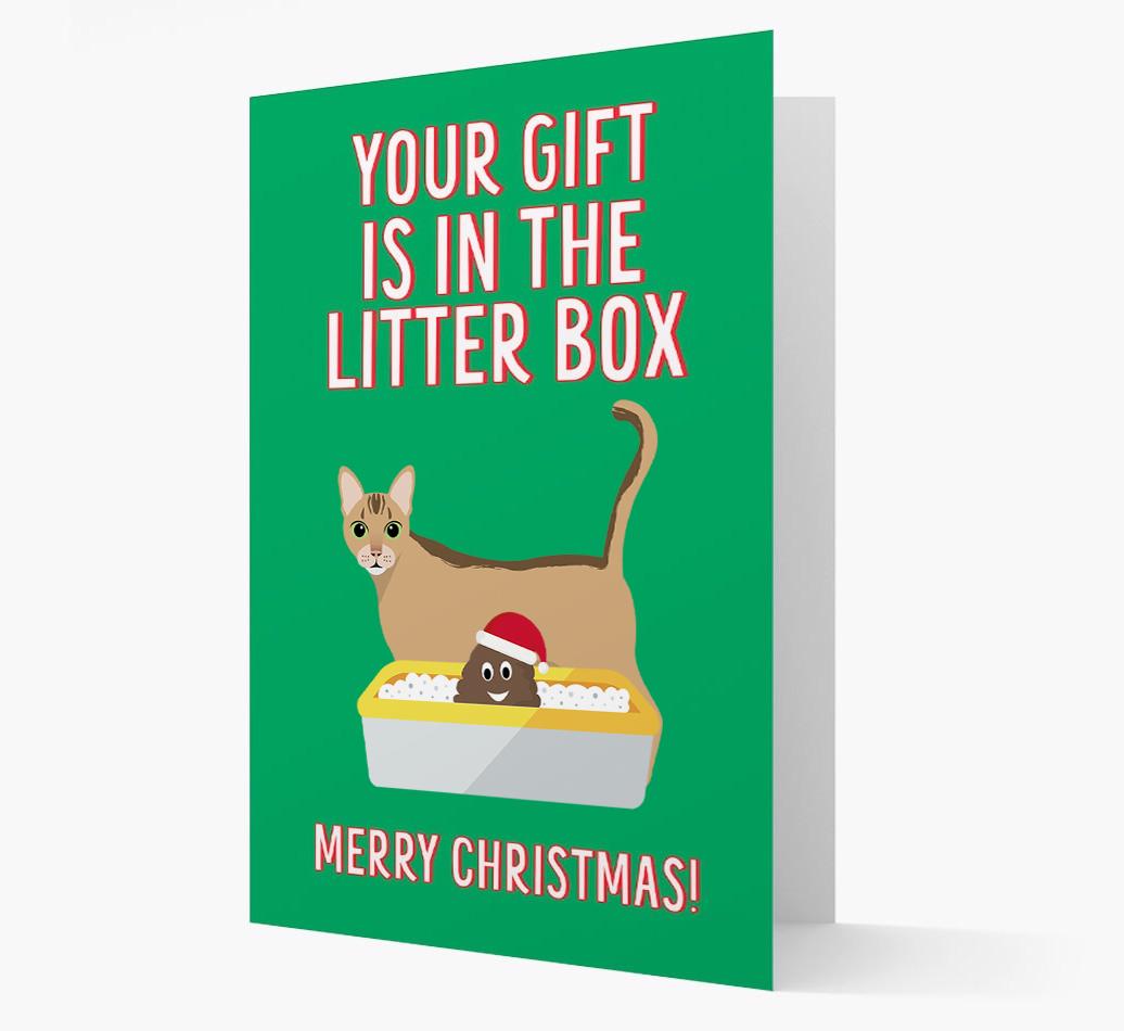 'Litter Box Gift' - Personalised {breedFullName} Card