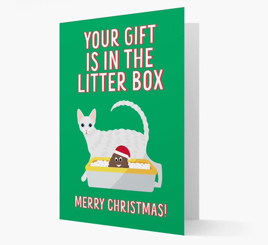 'Litter Box Gift' - Personalised {breedFullName} Card