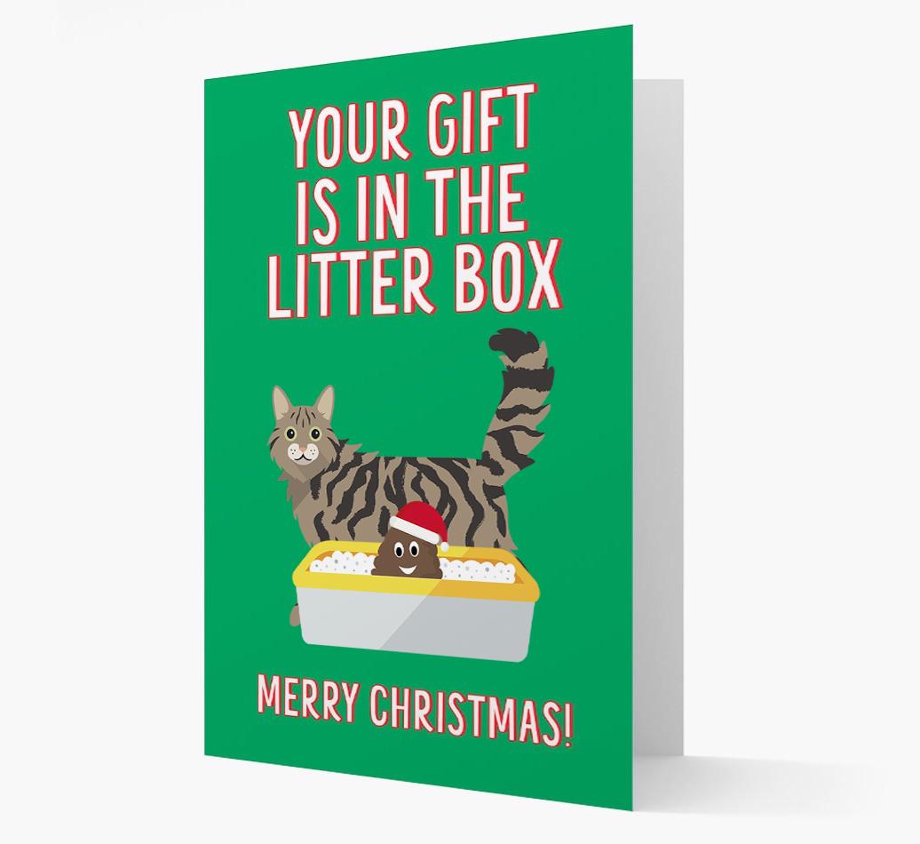 'Litter Box Gift' - Personalised {breedFullName} Card