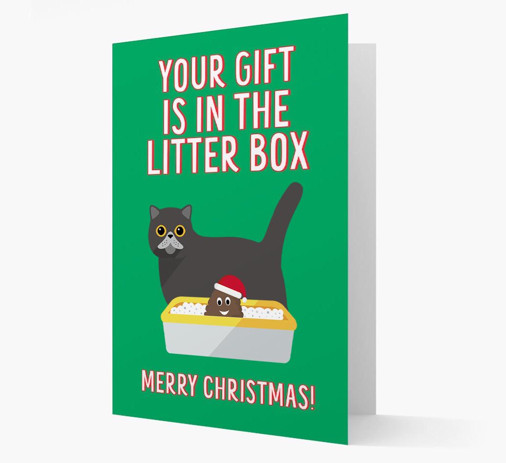 'Litter Box Gift' - Personalised {breedFullName} Card