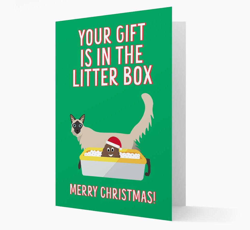 'Litter Box Gift' - Personalised {breedFullName} Card