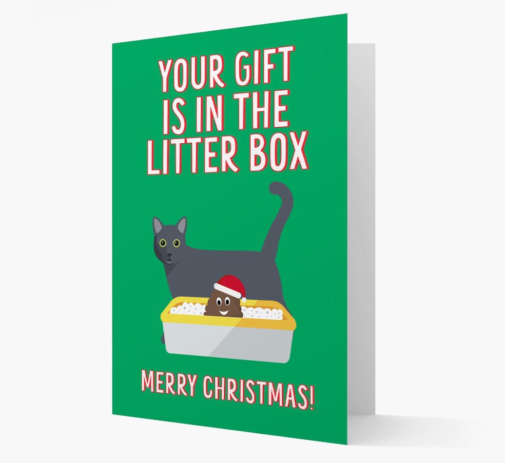 'Litter Box Gift' - Personalised {breedFullName} Card