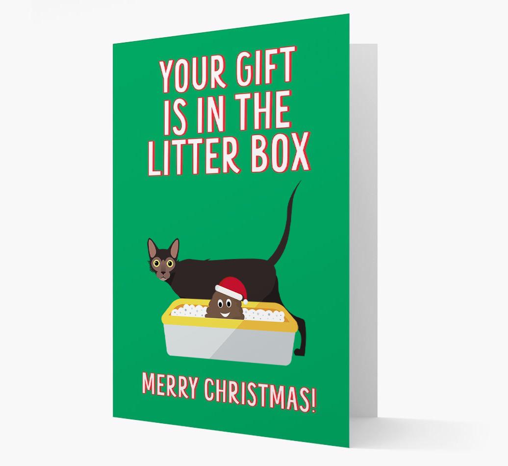 'Litter Box Gift' - Personalised {breedFullName} Card