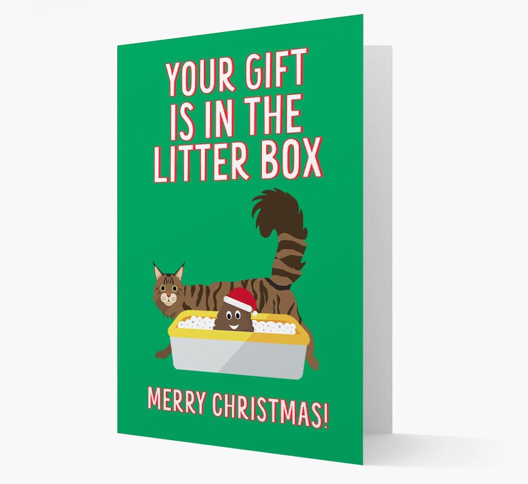 'Litter Box Gift' - Personalised {breedFullName} Card