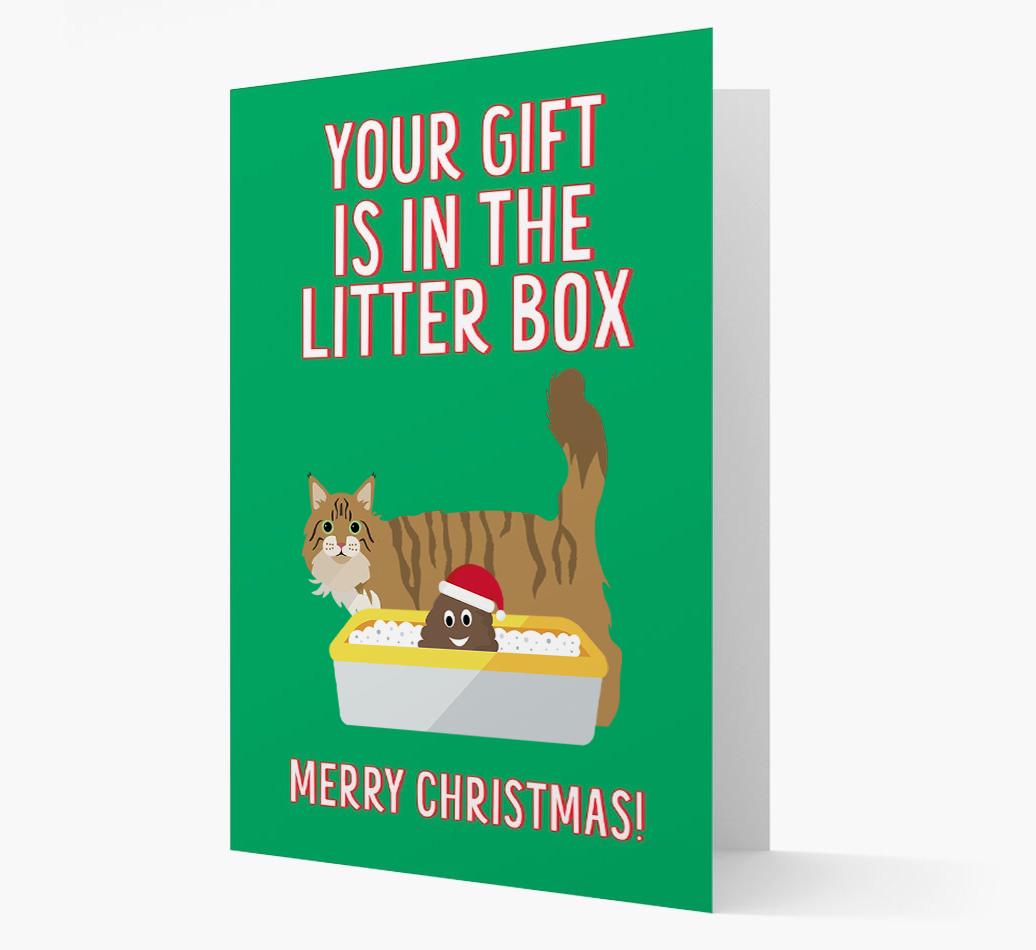 'Litter Box Gift' - Personalised {breedFullName} Card