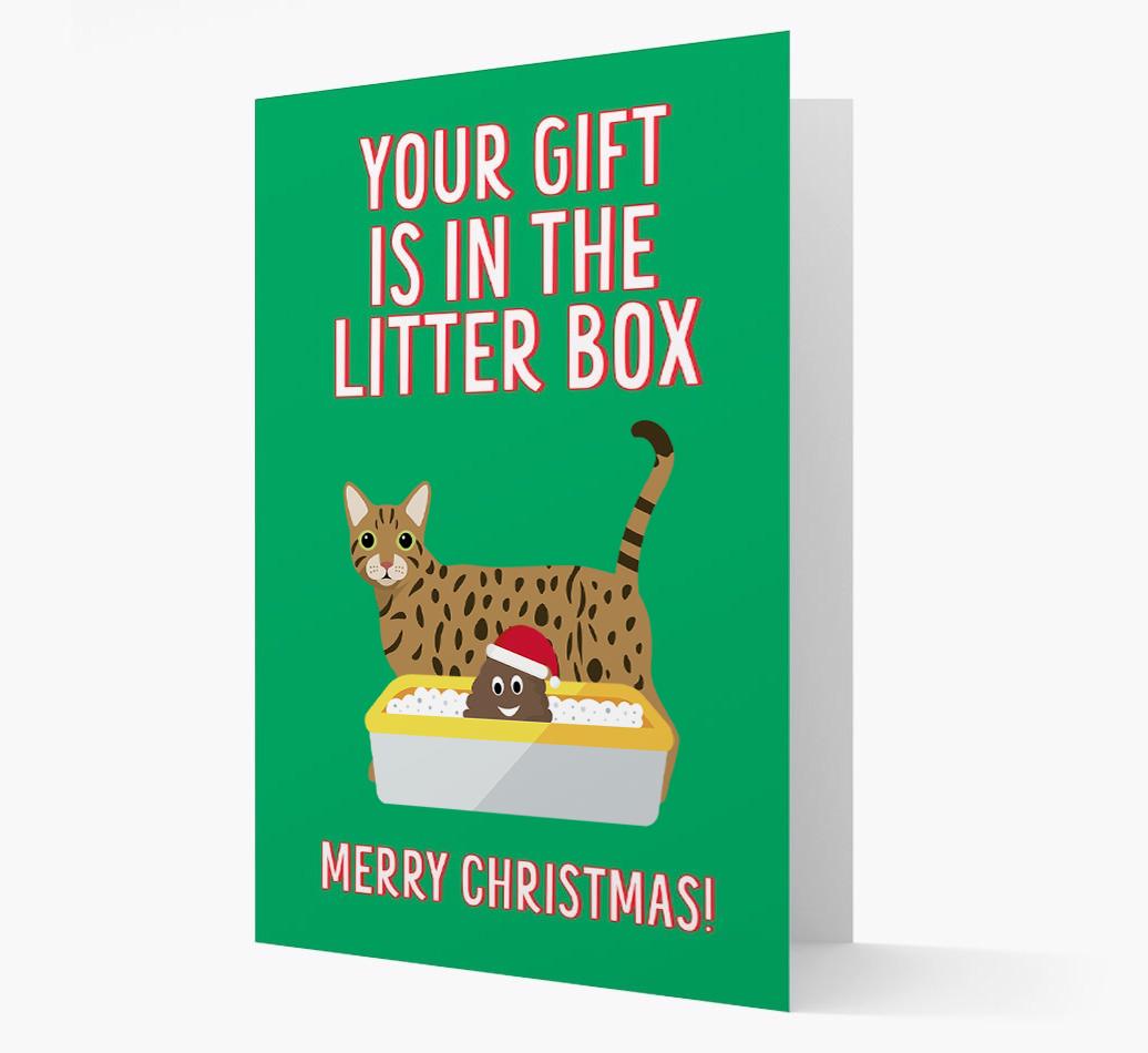 'Litter Box Gift' - Personalised {breedFullName} Card
