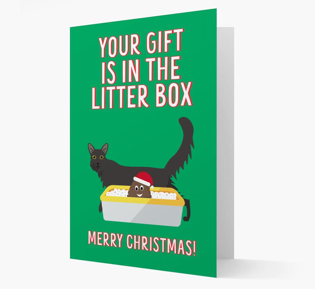 'Litter Box Gift' - Personalised {breedFullName} Card