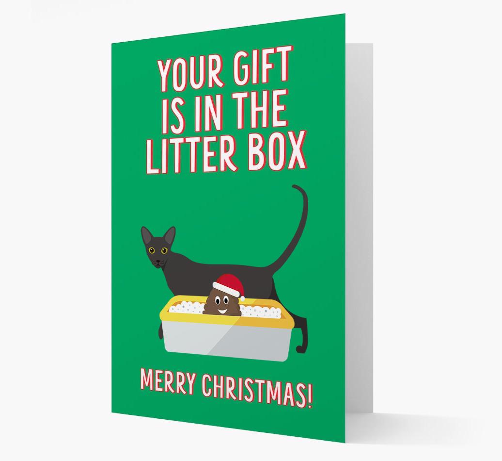 'Litter Box Gift' - Personalised {breedFullName} Card