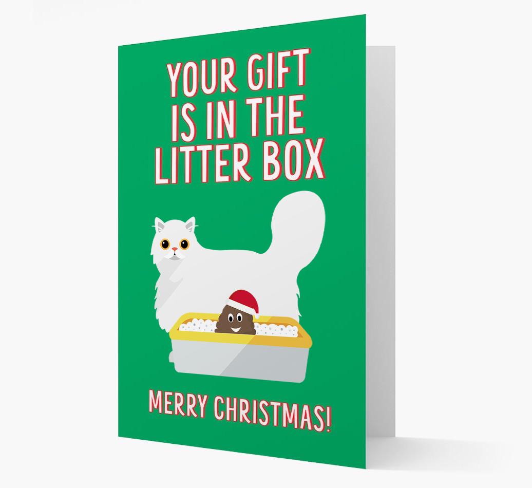 'Litter Box Gift' - Personalised {breedFullName} Card