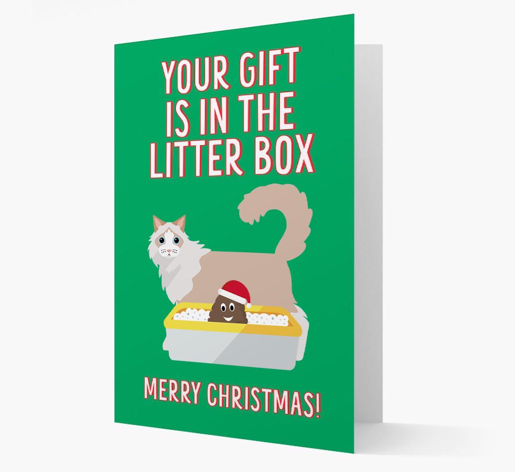 'Litter Box Gift' - Personalised {breedFullName} Card