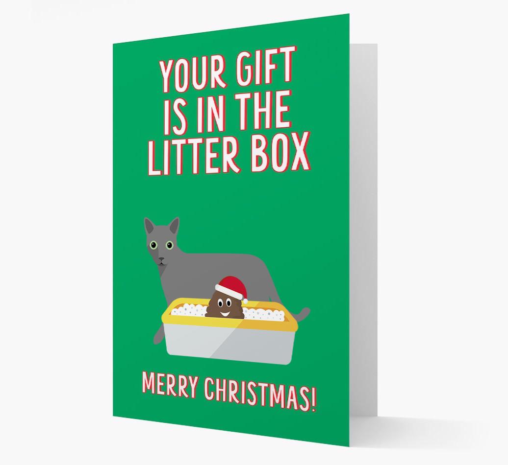 'Litter Box Gift' - Personalised {breedFullName} Card
