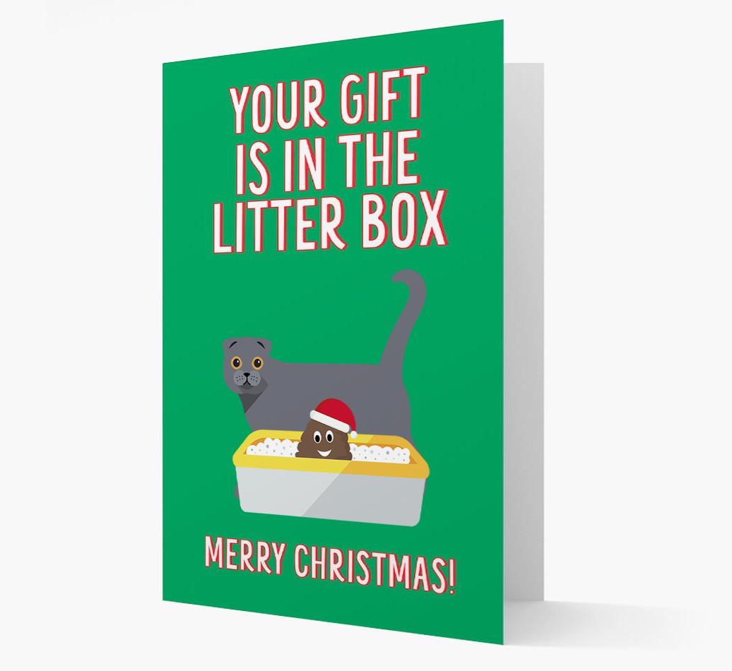 'Litter Box Gift' - Personalised {breedFullName} Card