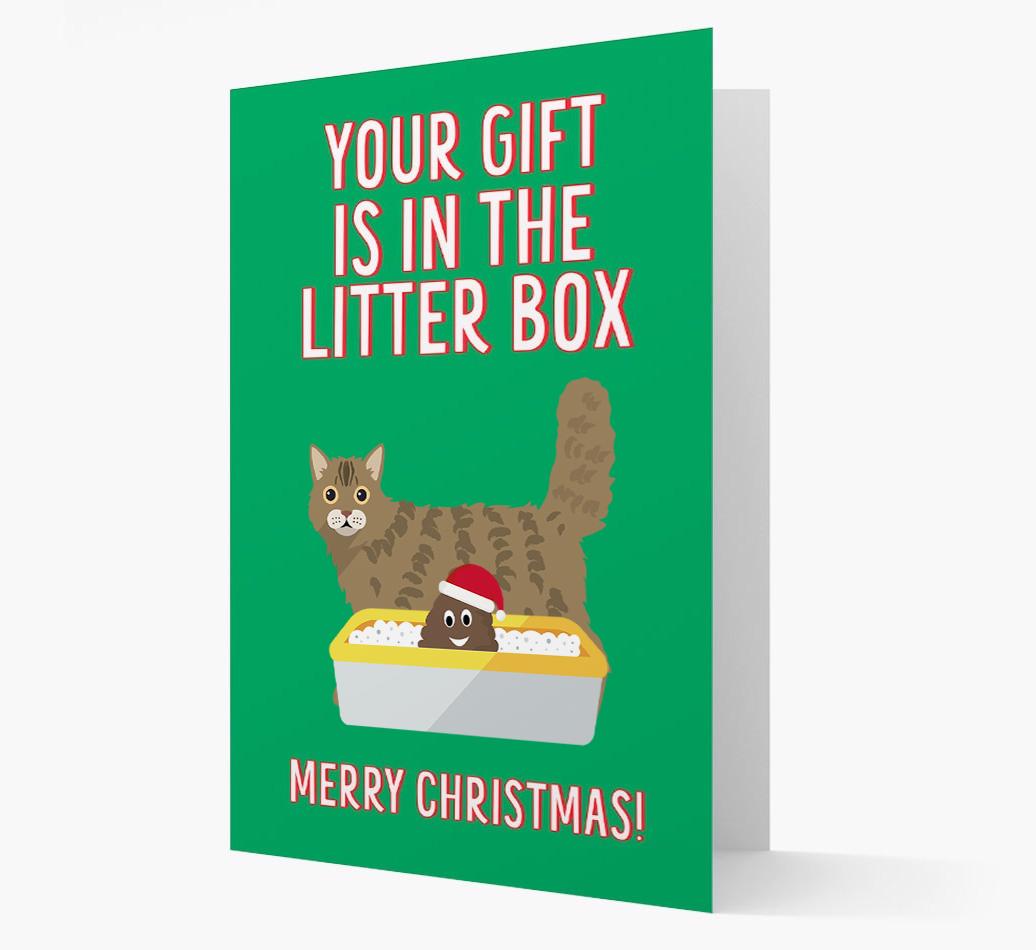 'Litter Box Gift' - Personalised {breedFullName} Card