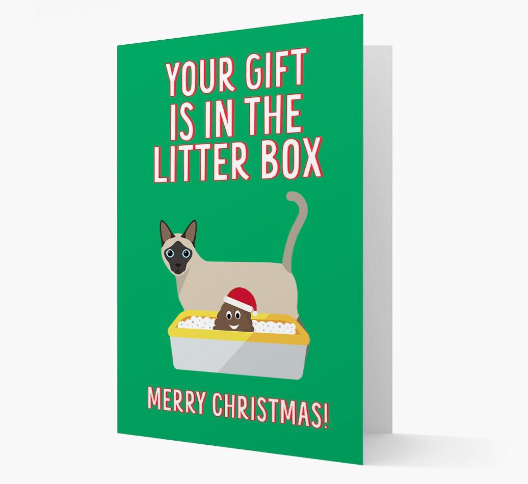 'Litter Box Gift' - Personalised {breedFullName} Card