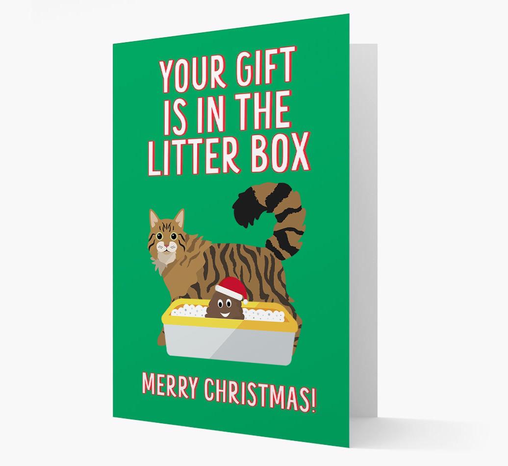'Litter Box Gift' - Personalised {breedFullName} Card