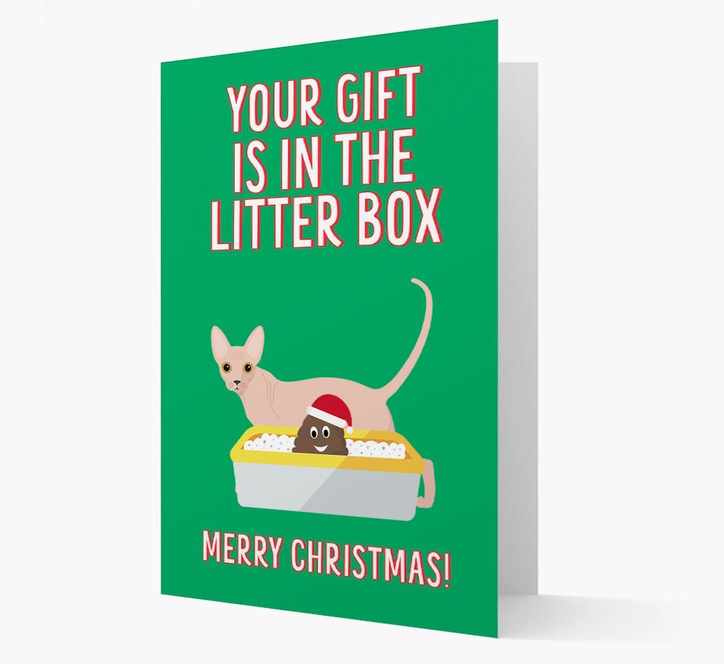 'Litter Box Gift' - Personalised {breedFullName} Card