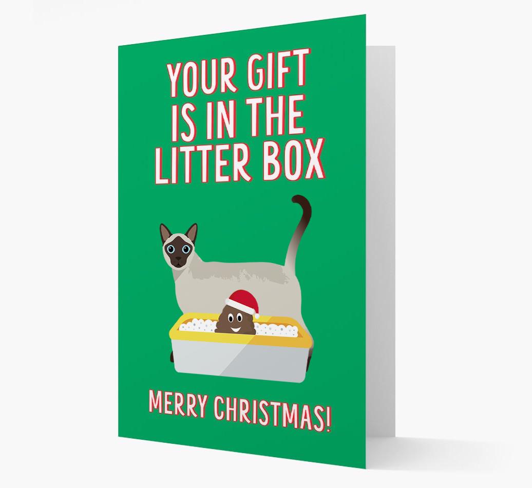 'Litter Box Gift' - Personalised {breedFullName} Card
