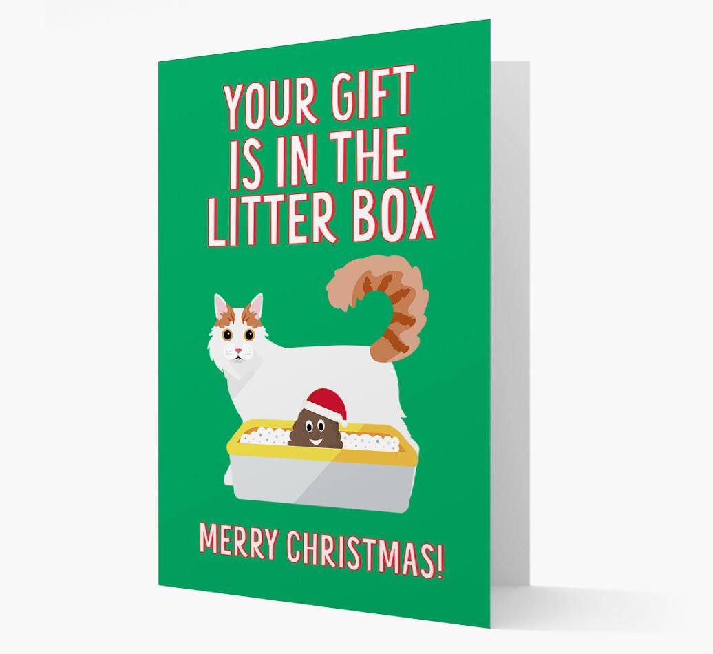 'Litter Box Gift' - Personalised {breedFullName} Card